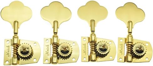 Cloverleaf 2x Right/2x Left 2R2L Bass Guitar Tuners Bass Tuning Machine Heads Bass Tuning Keys Pegs for American Standard/Highway One Series Basses Black in Saudi Arabia