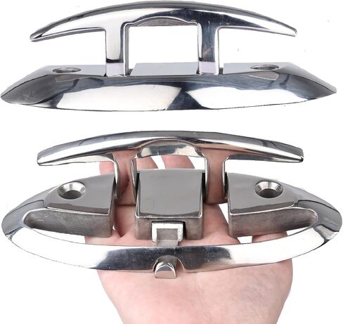 NovelBee 2pcs 7-1/2" Boat Folding Cleats,316 Stainless Steel Heavy Duty Flip-up Dock Deck Cleats for Boat Marine in Saudi Arabia