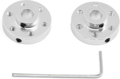 Zeberoxyz 2 قطعة وصلة عمود شفة صلبة سوداء مع خيط M3 لدليل محرك عمود 6 مم موصل المحرك لأجزاء الطابعة ثلاثية الأبعاد DIY (أسود) in Kuwait