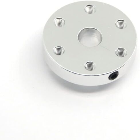 Zeberoxyz 2 قطعة وصلة عمود شفة صلبة سوداء مع خيط M3 لدليل محرك عمود 6 مم موصل المحرك لأجزاء الطابعة ثلاثية الأبعاد DIY (أسود) in Kuwait