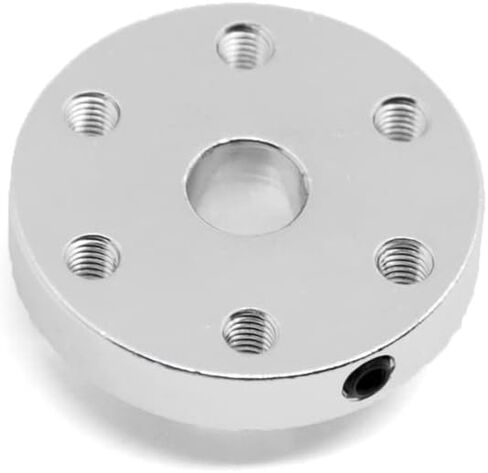 Zeberoxyz 2 قطعة وصلة عمود شفة صلبة سوداء مع خيط M3 لدليل محرك عمود 6 مم موصل المحرك لأجزاء الطابعة ثلاثية الأبعاد DIY (أسود) in Kuwait