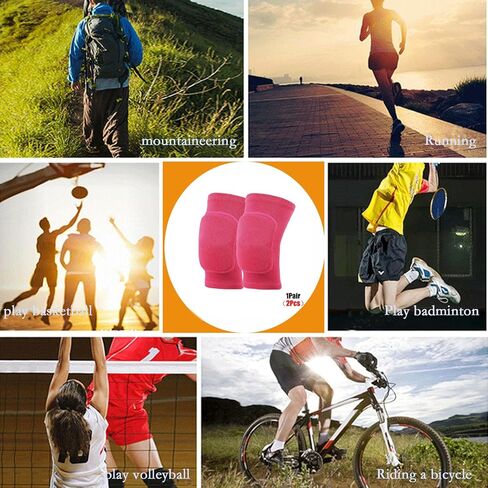 وسادات الركبة الإسفنجية من العلامة التجارية XING JIE YUN قابلة للتنفس ومرنة للرجال والنساء، ومناسبة لحماية الركبتين أثناء كرة القدم، والكرة الطائرة، والرقص، والتزلج، وكرة السلة، والتنس، واليوجا، والمصارعة، والجري، والتسلق، وركوب الدراجات، وتجنب الخدوش وال in Kuwait
