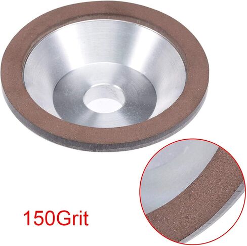 uxcell 100x32x20x10x3mm Resin Bond Cup Diamond Grinding Wheel 400 Grit for Carbide Metal in Saudi Arabia