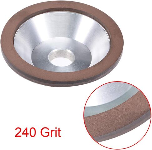 uxcell 100x32x20x10x3mm Resin Bond Cup Diamond Grinding Wheel 400 Grit for Carbide Metal in Saudi Arabia