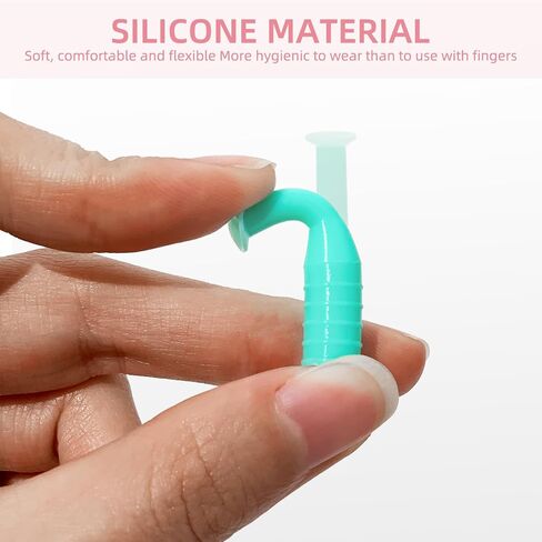 Contact Lens Extraction Tool 4 Piece Silicone Hollow for RGP and Scleral Lenses - Plunger Suction Cups - Blue in Saudi Arabia