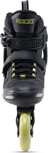 حذاء تزلج رجالي من Roces بخيط Warp TIF للاستخدام الخارجي يسمح بالتهوية واللياقة البدنية ومريح | إبزيم الذاكرة، أحذية سهلة الدخول، هيكل مقوى بالألياف الزجاجية عجلات 82A مقاس 84 مم in Kuwait