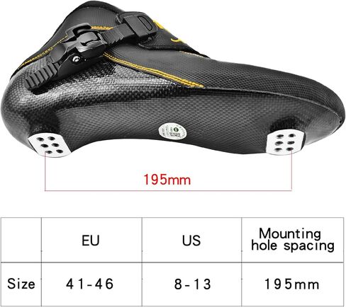 Professional Carbon Fiber Inline Speed Skates Adult for Women and Mens, Outdoor Fitness Skating Roller Skates,Dual Hardness Wheels, 4X110 Wheels Single Row Racing Skates, Blue Black in Kuwait