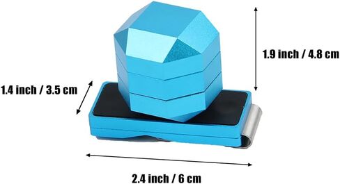Premium 3 Layer Magnetic Billiard Pool Cue Chalk Holder Box Set, Pool Table Accessory for Billiards Precision Shots in Saudi Arabia