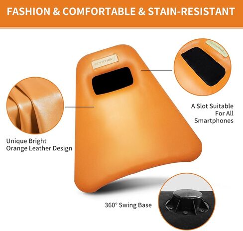 Core Trainer Plank Board - Multifunctional Orange Leather Fitness Board with free iOS/Android App for Full Body Fitness while Playing Games，Watching Videos in Kuwait