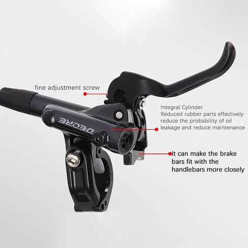 M6100 MTB Mountain Bikes Hydraulic Disc Brake Mountain Bicycle BR BL-M6100 Brake, black in Saudi Arabia