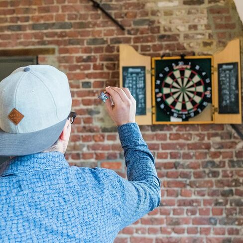 6 Pack Slim Dart Flights - PET Dart Accessories, Apply to Darts Game/Party/Entertainment (Dark Blue Silver Tone) in Saudi Arabia