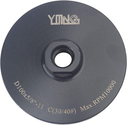 YIJING 4" Diamond Resin Filled Grinding Wheel Diamond Cup Wheel Fine Grit with Thread 5/8"-11 for Grinding Stone,Concrete in Kuwait