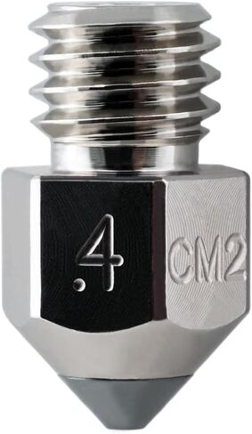 Micro Swiss CM2 MK8 Nozzle for Makerbot, Creality Ender 3, Ender 3 S1, Ender 5, CR-10 Series - Copper Core - M2 Hardened Steel Tip - Superior Thermal Performance - Exceptional Wear Resistance (.4mm) in Saudi Arabia