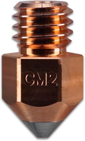 Micro Swiss CM2 MK8 Nozzle for Makerbot, Creality Ender 3, Ender 3 S1, Ender 5, CR-10 Series - Copper Core - M2 Hardened Steel Tip - Superior Thermal Performance - Exceptional Wear Resistance (.4mm) in Saudi Arabia
