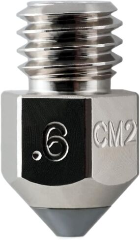 Micro Swiss CM2 MK8 Nozzle for Makerbot, Creality Ender 3, Ender 3 S1, Ender 5, CR-10 Series - Copper Core - M2 Hardened Steel Tip - Superior Thermal Performance - Exceptional Wear Resistance (.4mm) in Saudi Arabia