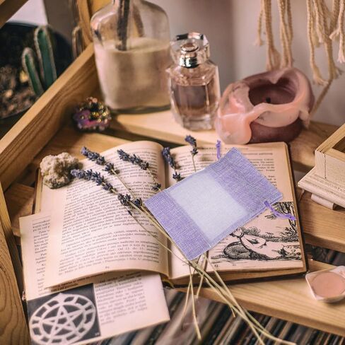 Alipis 10pcs Lavender Sachets Bags: Empty Lavender Sachet Bags with Drawstring Beam Port Mesh Bag Burlap Bags with Drawstring in Saudi Arabia