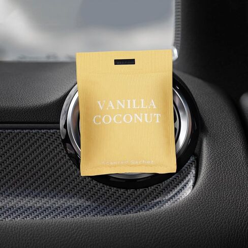 كيس معطر هواء للسيارة، أكياس أكياس، أكياس أكياس روائح منعشة، مزيل الروائح الكريهة للسيارة للنساء، الفانيليا وجوز الهند in Kuwait