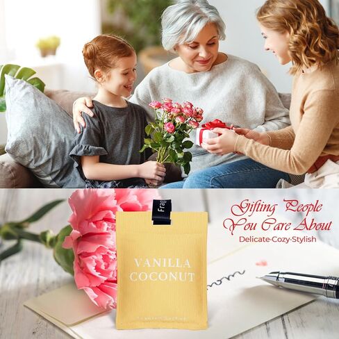 كيس معطر هواء للسيارة، أكياس أكياس، أكياس أكياس روائح منعشة، مزيل الروائح الكريهة للسيارة للنساء، الفانيليا وجوز الهند in Kuwait