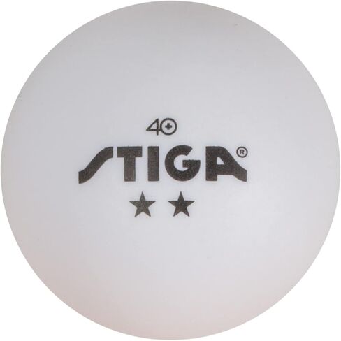 STIGA 6 Pack 2-Star Ping Pong Balls - ITTF Regulation Size & Weight - ABS Materials - Perfect for Family Play in Saudi Arabia