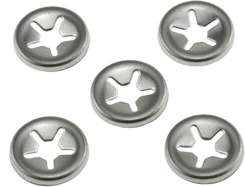 E-outstanding 20 حزمة 304 الفولاذ المقاوم للصدأ تحمل المشبك Starlock غسالة الداخلية قفل الأسنان غسالات سريعة السرعة نجمة قفل قفل السحابة، M4 in Saudi Arabia