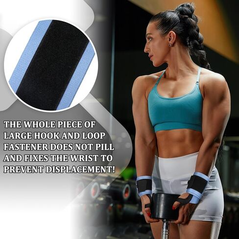 2 Sets Wrist Wraps and Lifting Straps 20.4" Heavy Duty Wrist Wraps for Weightlifting 24" Wrist Straps with Silicone Grip and Padding for Women Dumbbell Strength Training Accessories in Saudi Arabia