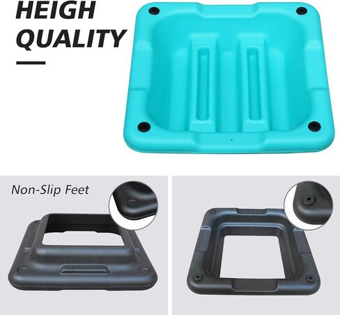 16"x16" Exercise Aerobic Step Platform with 4 Risers, Adjustable Height 4"-6''-8''-10''-12" Exercise Stepper Workout, Aerobics Stepper Workout Stepper for Home Gym Fitness Strength & Training in Saudi Arabia