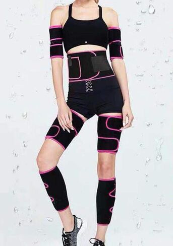 Sauna Waist Arm Calf and Thigh Trimmer Women Weight Loss Waist Trainer sweat band in Saudi Arabia