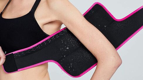 Sauna Waist Arm Calf and Thigh Trimmer Women Weight Loss Waist Trainer sweat band in Saudi Arabia