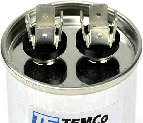 TEMCo 5 uf/MFD 370 VAC Volts Round Run Capacitor 50/60 Hz AC Electric - Lot -5 (Optional uf/MFD, Voltage and Lot Quantities Available) in Saudi Arabia