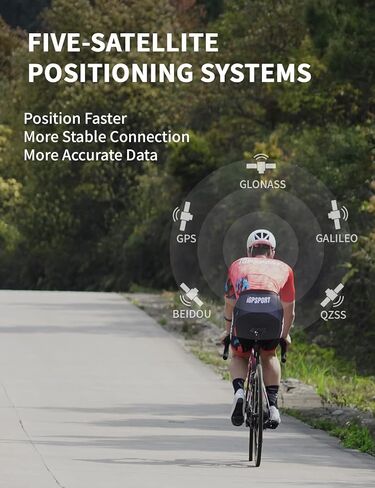 كمبيوتر الدراجة iGPSPORT لاسلكي، شاشة LCD 2.6 بوصة أكثر من 40 بيانات ركوب الدراجات IPX7 كمبيوتر GPS مقاوم للماء للدراجة in Kuwait