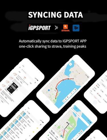 كمبيوتر الدراجة iGPSPORT لاسلكي، شاشة LCD 2.6 بوصة أكثر من 40 بيانات ركوب الدراجات IPX7 كمبيوتر GPS مقاوم للماء للدراجة in Kuwait