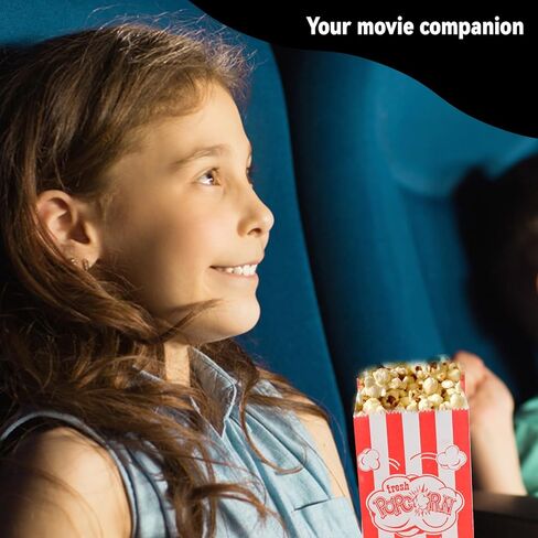 50 قطعة من دلاء الفشار وصناديق الفشار المقاومة للدهون لأكياس الفشار للحفلات والوجبات الفردية وأوعية الفشار لمسارح الأفلام وديكورات الحفلات ذات الطابع الكرنفالي in Kuwait