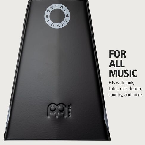 Meinl Percussion Mountable Cowbell, 7" Powder Coated Steel Craft Series — NOT Made in China — High Pitch, 2-Year Warranty (SCL70-BK) in Saudi Arabia