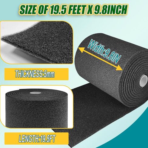 Boat Trailer Bunk Carpet 19.5-Foot Marine Trailer Bunk Padding Black for Boat Trailers, Boat Bunk Carpet, Boat Lift Bunk Carpeting in Saudi Arabia