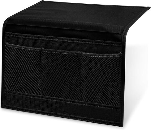 MCPINKY Bedside Storage Organizer, Bedside Caddy Black Couch Caddy for Remote Control Magazine Phone in Saudi Arabia