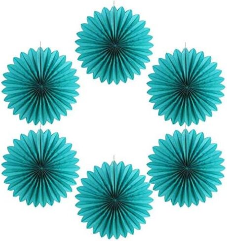 Easy Joy Frozen Party Decorations, 9PCS Winter Snowflakes Hanging Paper Fans Blue White Snowflake Hanging Decorations Xmas Snowflakes Garlands Backdrop for Girls Birthday Christmas Party Supplies in Saudi Arabia