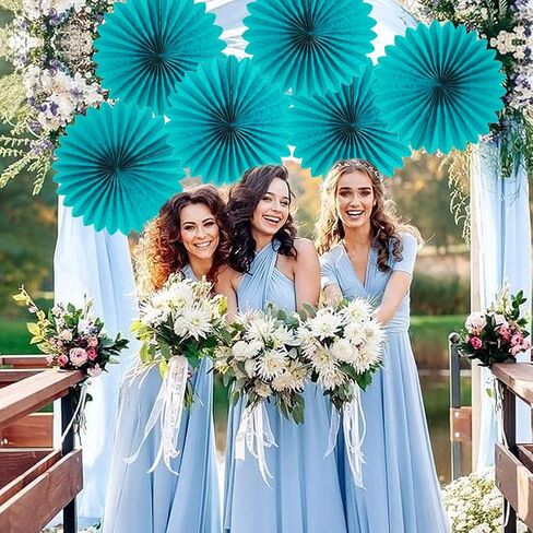 Easy Joy Frozen Party Decorations, 9PCS Winter Snowflakes Hanging Paper Fans Blue White Snowflake Hanging Decorations Xmas Snowflakes Garlands Backdrop for Girls Birthday Christmas Party Supplies in Saudi Arabia