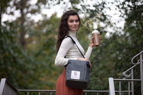 Insulated Beverage Carrier Extra Tall. (Tweed). Model #4R Cubed. Great for Uber Eats, DoorDash, GrubHub. BevTray Sold Separately. Cups not included. in Saudi Arabia