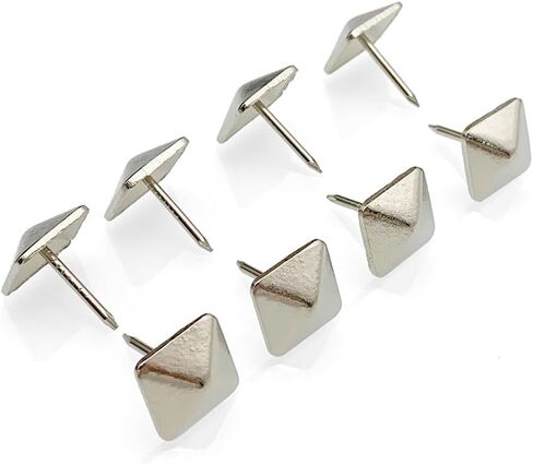 Let's Decorate 200pcs D12mmxL17mm Square Sofa Upholstery Tacks Brass Antique Bronze Color Wooden Furniture Decorative Tacks Thumb Nails Home DIY Upholstery Nails (12mmx17mm 200pcs, Black Painted) in Saudi Arabia