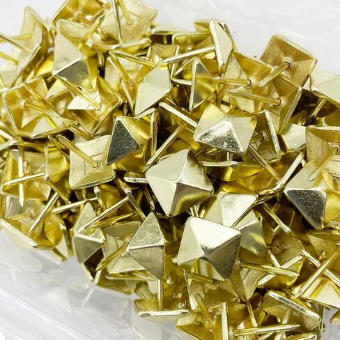 Let's Decorate 200pcs D12mmxL17mm Square Sofa Upholstery Tacks Brass Antique Bronze Color Wooden Furniture Decorative Tacks Thumb Nails Home DIY Upholstery Nails (12mmx17mm 200pcs, Black Painted) in Saudi Arabia
