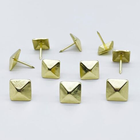 Let's Decorate 200pcs D12mmxL17mm Square Sofa Upholstery Tacks Brass Antique Bronze Color Wooden Furniture Decorative Tacks Thumb Nails Home DIY Upholstery Nails (12mmx17mm 200pcs, Black Painted) in Saudi Arabia