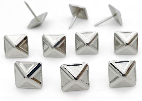 Let's Decorate 200pcs D12mmxL17mm Square Sofa Upholstery Tacks Brass Antique Bronze Color Wooden Furniture Decorative Tacks Thumb Nails Home DIY Upholstery Nails (12mmx17mm 200pcs, Black Painted) in Saudi Arabia