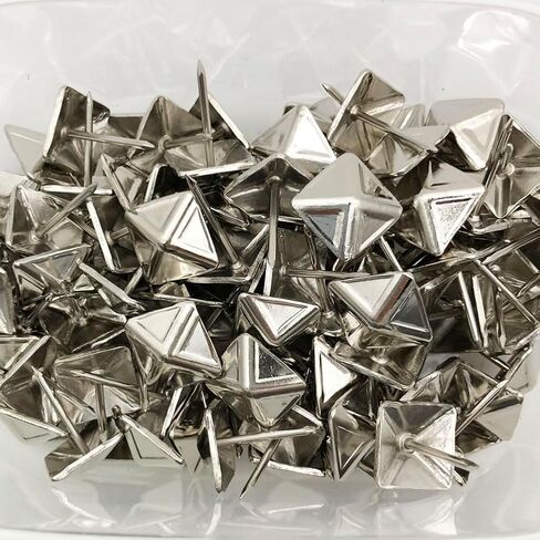 Let's Decorate 200pcs D12mmxL17mm Square Sofa Upholstery Tacks Brass Antique Bronze Color Wooden Furniture Decorative Tacks Thumb Nails Home DIY Upholstery Nails (12mmx17mm 200pcs, Black Painted) in Saudi Arabia