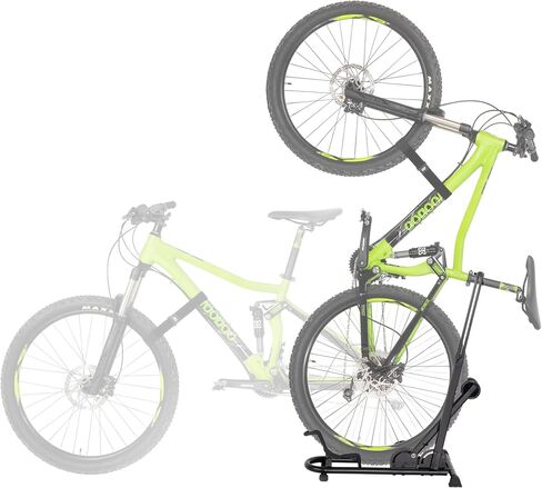 CyclingDeal Vertical Bike Stand - for Fat Bike Snow MTB Road Bikes with Max 5" Tire Width - Vertical & Horizontal Adjustable Bicycle Parking Rack with Seatpost Stabilizer - Wheel Sizes up to 29" in Saudi Arabia