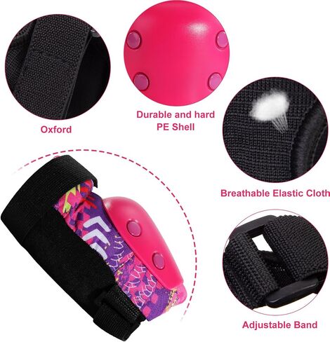 Knee Pads Elbow Pads Wrist Guards 6 in 1 Protective Gear Set for Skateboarding Scooter Inline Roller Skating BMX etc in Saudi Arabia
