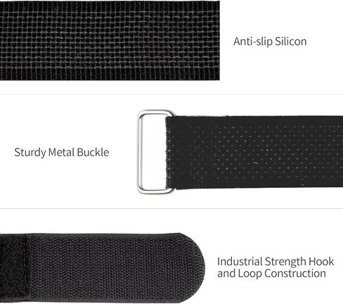 أحزمة حامل الدراجة، 4 عبوات من Pepbee حزام تثبيت عجلة الدراجة قابل للتعديل مع خطاف وحلقة للسيارة والتركيب على الحائط، للنقل والتخزين (26 بوصة × 1.5 بوصة)، أصفر in Kuwait