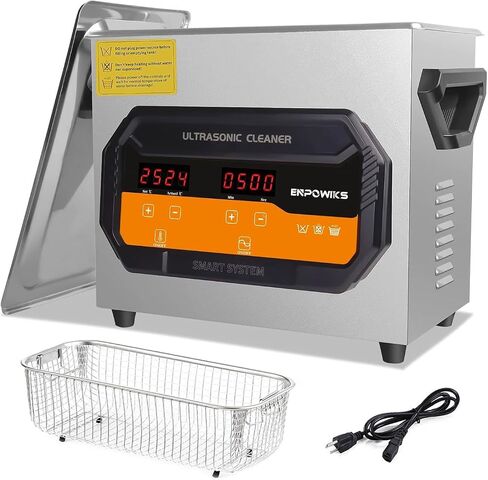 Ultrasonic Cleaner 3L with Heater and Timer, Ultrasonic Cleaning Machine with 40kHz SUS 304 Stainless Steel, Sonic Cavitation Machine with Digital Control for Professional Jewelry Watch Glasses in Saudi Arabia