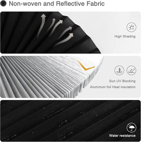 Window Blinds Cordless 2 Pack Blackout No Drill Cut to Size Clip On Stick On Self Adhesive Temporary Blinds Pleated Paper Blinds for Windows Doors Shades for Home Nursery Bedroom Kitchen Bathroom in Saudi Arabia