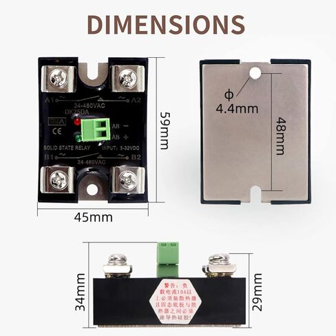 مرحل الحالة الصلبة 24-480VAC، مرحل الحالة الصلبة بقناة واحدة DC للتحكم ثنائي القناة، مرحل الحالة الصلبة SSR DC-AC (40A) in Kuwait