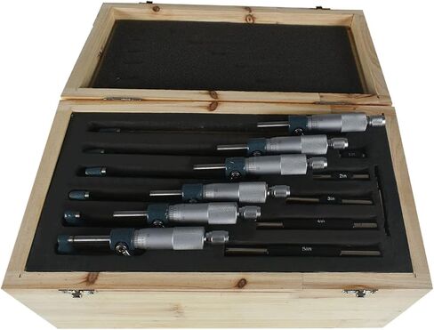 4-Pack Outside Micrometer Set 0-4In Precision Machinist Tools W/Carbide Tips and Ratchet Stop in Saudi Arabia